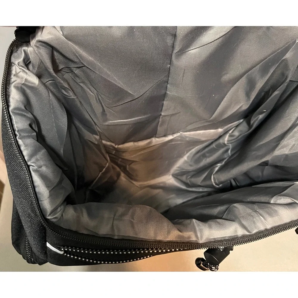 Moko Black Sports Ball Bungee Cord Backpack Mesh Pocket Utility Rucksack Daypack